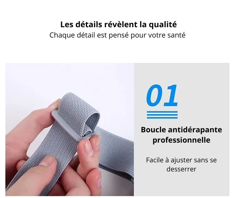 Correcteur de posture - design discret sous les vêtements