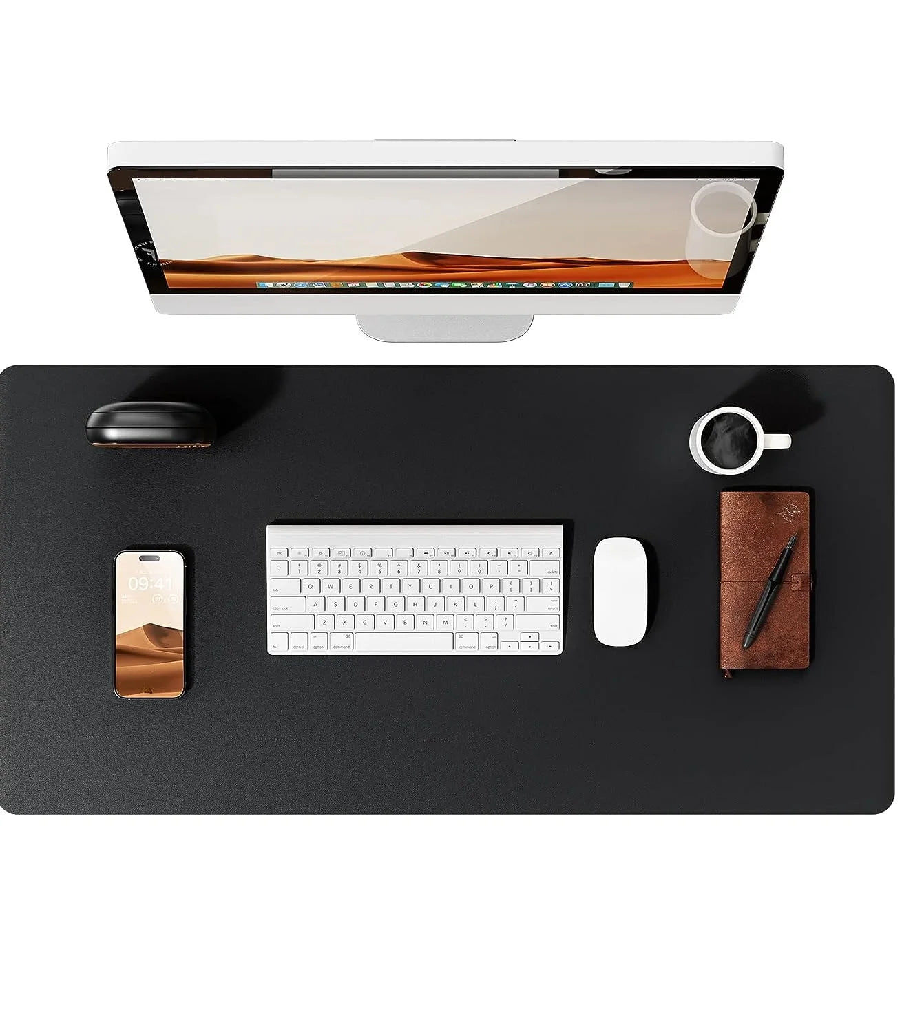 Tapis de bureau XL coloris noir