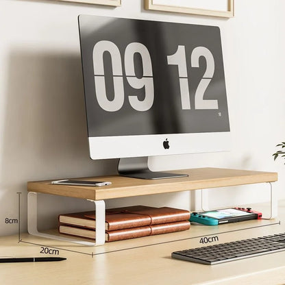 Support moniteur rangement compartiments détail