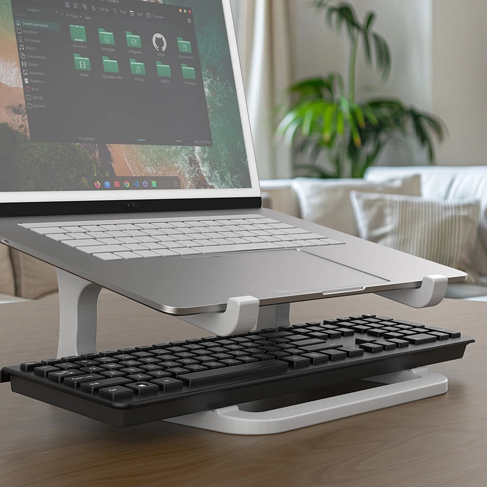 Support ordinateur portable en situation