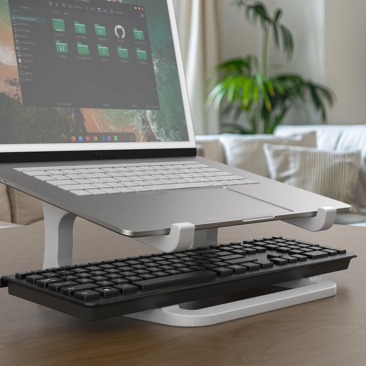 Support ordinateur portable en situation