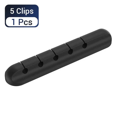 Organisateur de Câbles Bureau - Rangement Silicone Anti-Fouillis