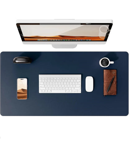 Tapis de bureau XL coloris bleu foncé
