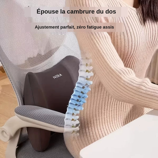 Coussin lombaire ergonomique vue principale - soutien dorsal ajustable