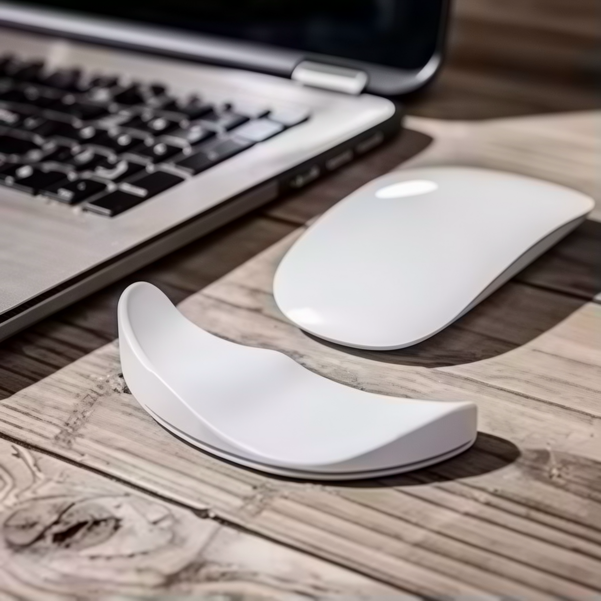 Support repose-poignet mobile ergonomique pour souris