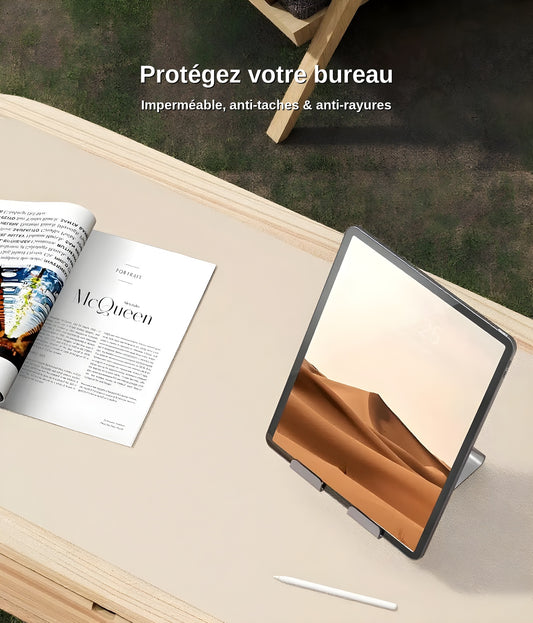 Tapis de bureau XL - finition bords cousus sur toute la périphérie