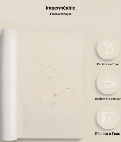 Tapis de bureau XL - surface imperméable idéale télétravail